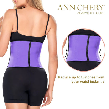 Ann Chery 2021 Latex Waist Trainer for Women |3 Hook Body Shaper|High Compression Colombian Waist Cincher |Daily & Sports Use