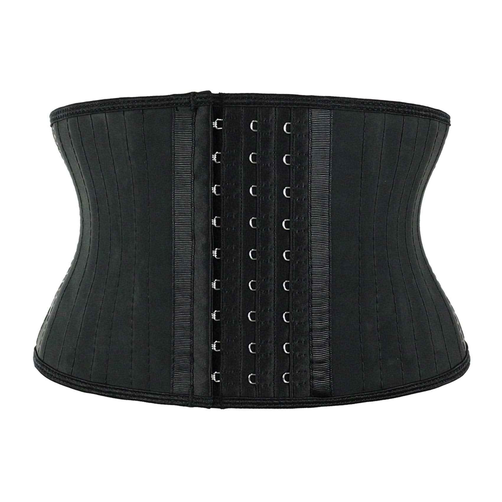Atbuty Super Short Torso Waist Trainers Cincher Corset Tummy Shaper Slimming Latex Girdle