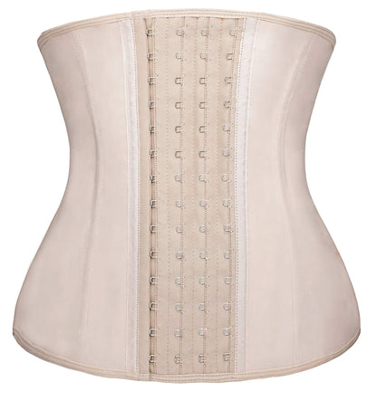 YIANNA Waist Trainer for Women Latex Underbust Waist Corsets Cincher Hourglass Body Shaper 4 Hooks