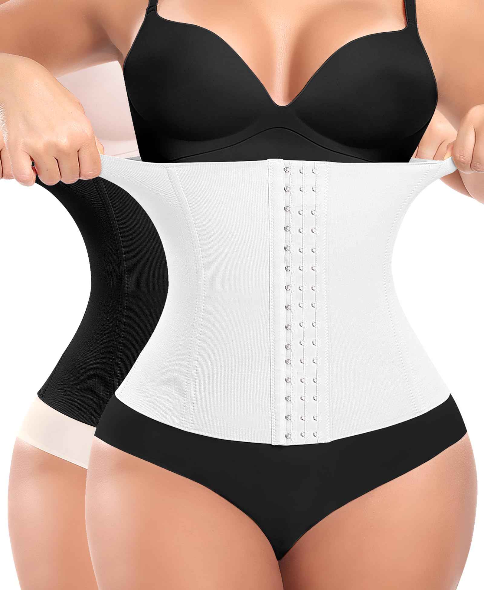 Werena Waist Trainer for Women Corset Shapewear Tummy Control Slimming Body Shaper Girdle Waist Cincher Belly Band