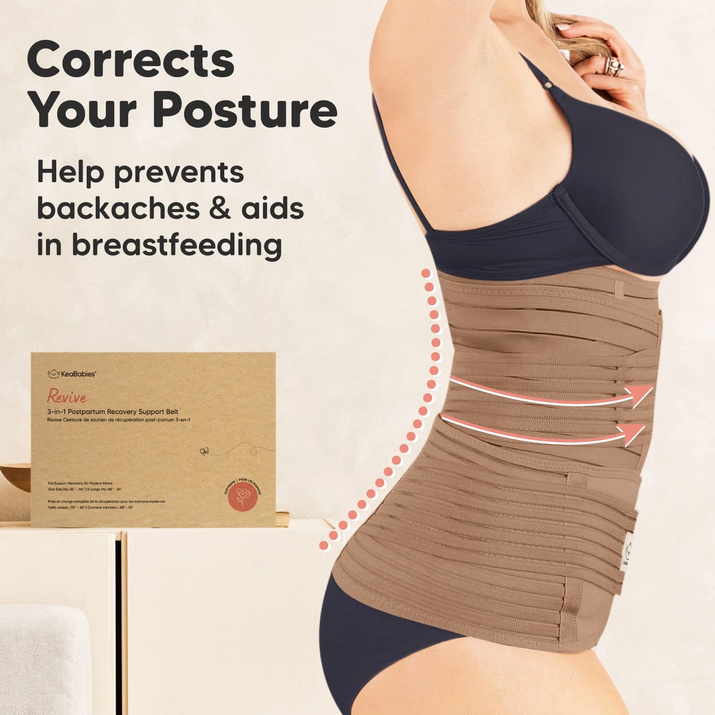 3 in 1 Postpartum Belly Support Recovery Wrap – Postpartum Belly Band, After Birth Brace, Slimming Girdles, Body Shaper Waist Shapewear, Post Surgery Pregnancy Belly Support Band (Midnight Black, M/L)