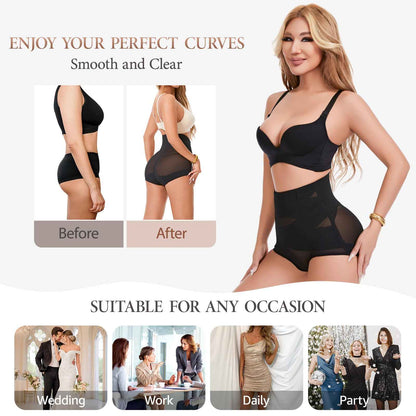 Dulchany Tummy Control Shapewear Panties for Women Body Shaper Seamless Underwear Panty Girdle