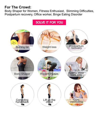 YIANNA Waist Trainer for Women Latex Underbust Waist Corsets Cincher Hourglass Body Shaper 4 Hooks