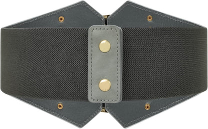 Renaissance Corset Belt for Women Wide Leather Waist Belt for Dresses and Costumes