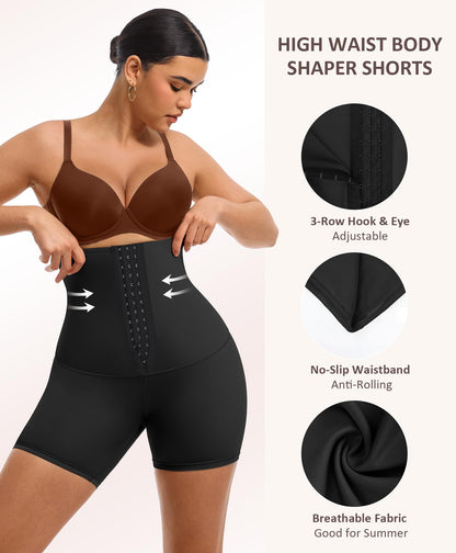FeelinGirl Shapewear for Women Tummy Control High Waist Body Shaper Shorts Waist Trainer Girdle Thigh Slimming Panties