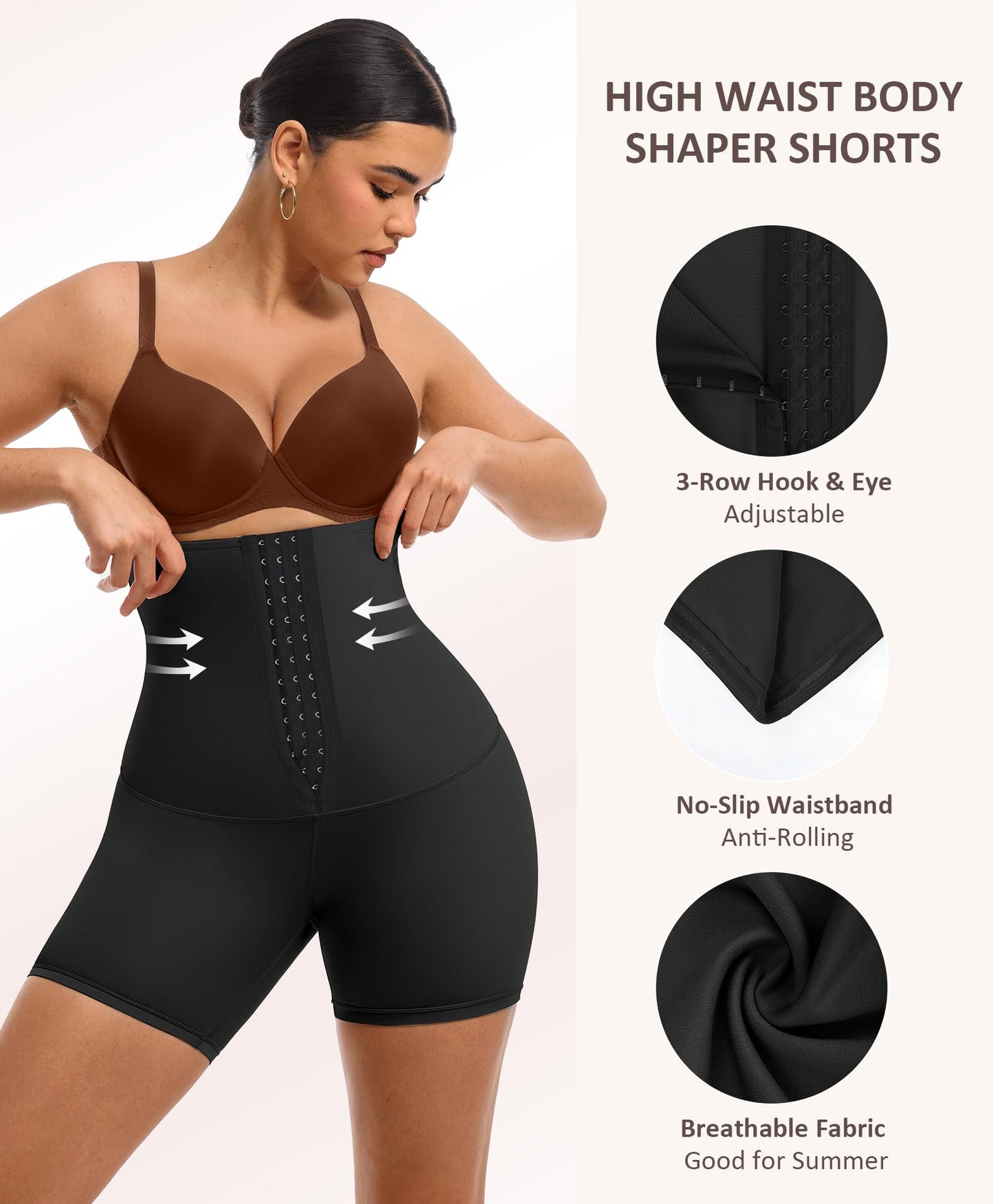 FeelinGirl Shapewear for Women Tummy Control High Waist Body Shaper Shorts Waist Trainer Girdle Thigh Slimming Panties