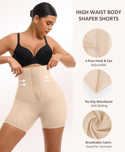 FeelinGirl Shapewear for Women Tummy Control High Waist Body Shaper Shorts Waist Trainer Girdle Thigh Slimming Panties