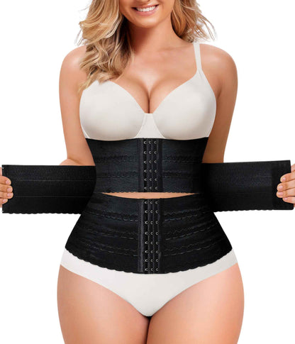 QACIVIQ Segmented Waist Trainer for Women Waist Cincher Shapewear for Women Tummy Control Workout Body Shaper Girdle