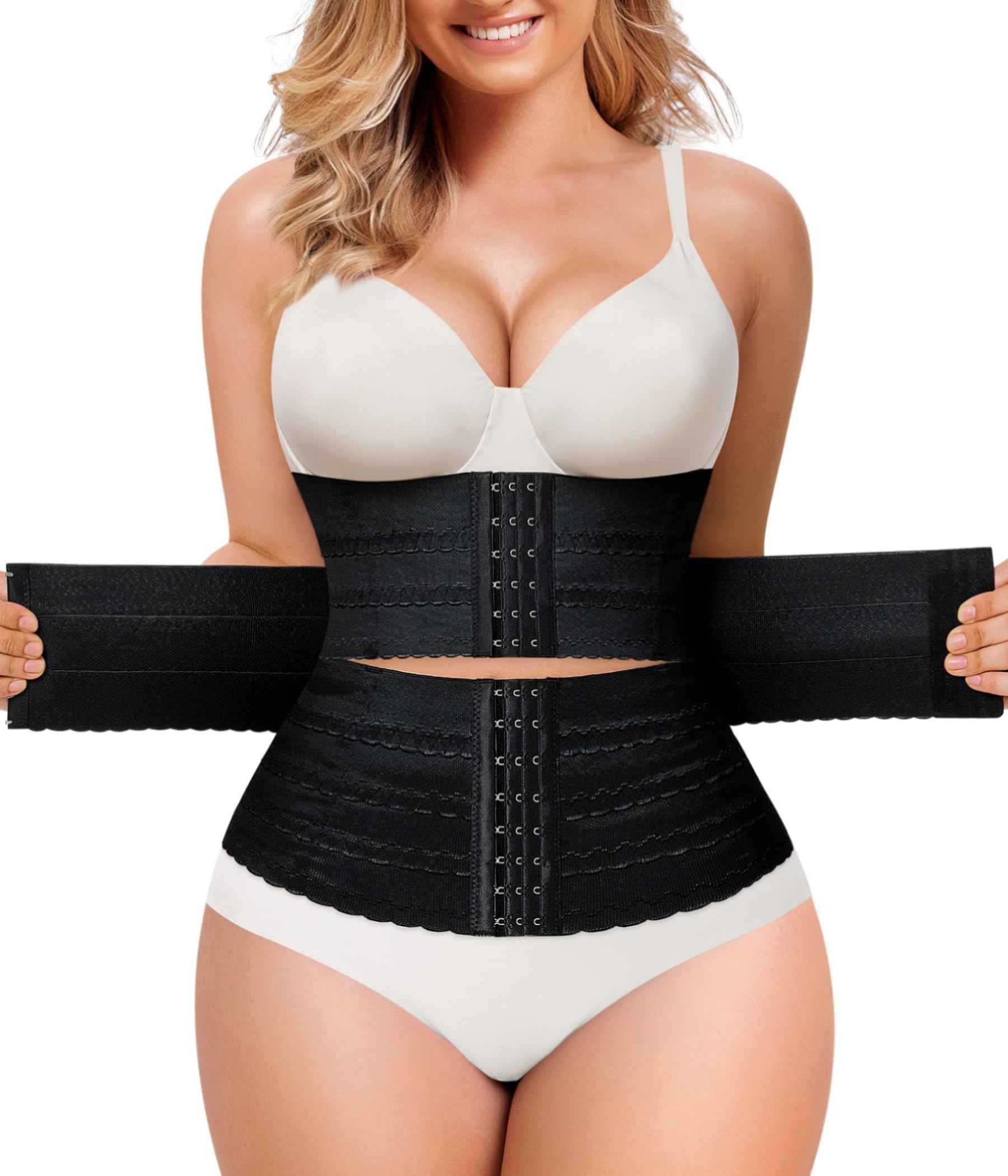 QACIVIQ Segmented Waist Trainer for Women Waist Cincher Shapewear for Women Tummy Control Workout Body Shaper Girdle