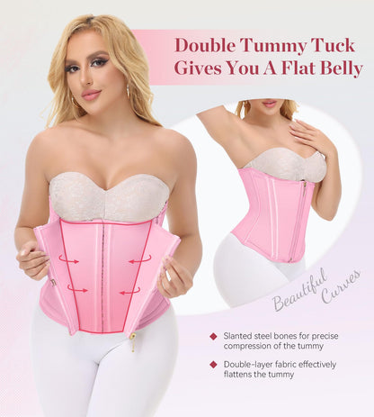 SHAPSHE Waist Trainer for Women, Tummy Control Waist Cincher, Hourglass Sport Workout Faja Body Shaper