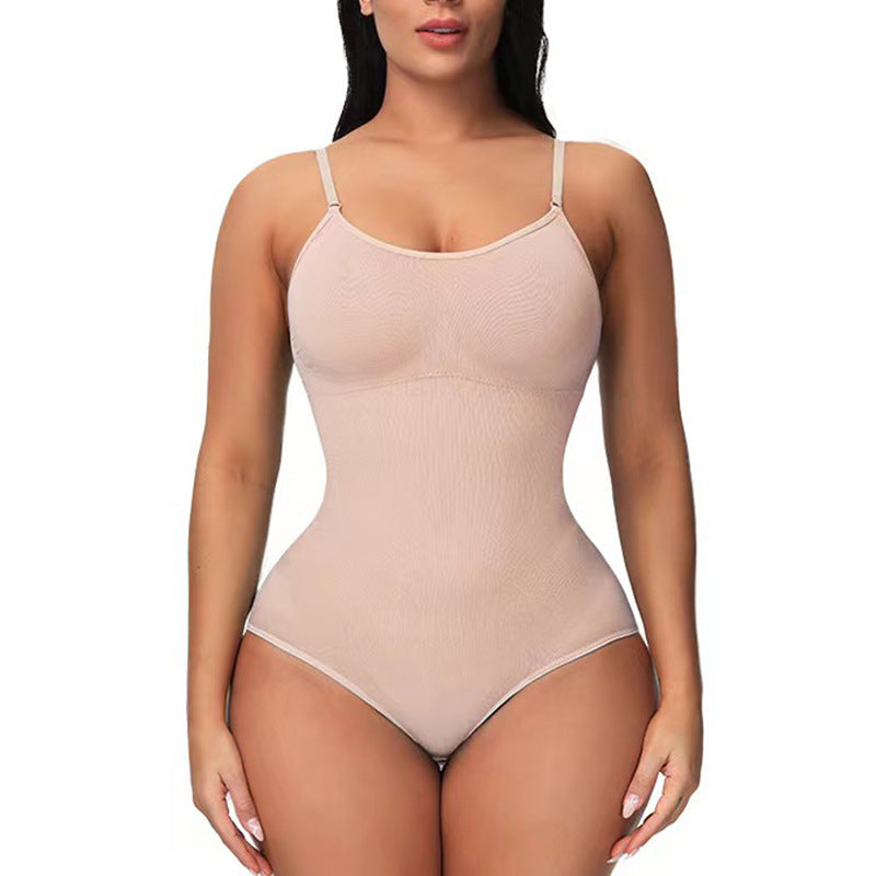 Seamless One Piece Body Shaper Women's Belly-Lifting Hip Shaping Underwear Elastic Slimming Body Corset