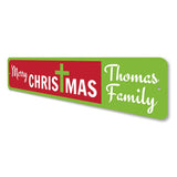 Xmas Cross Sign