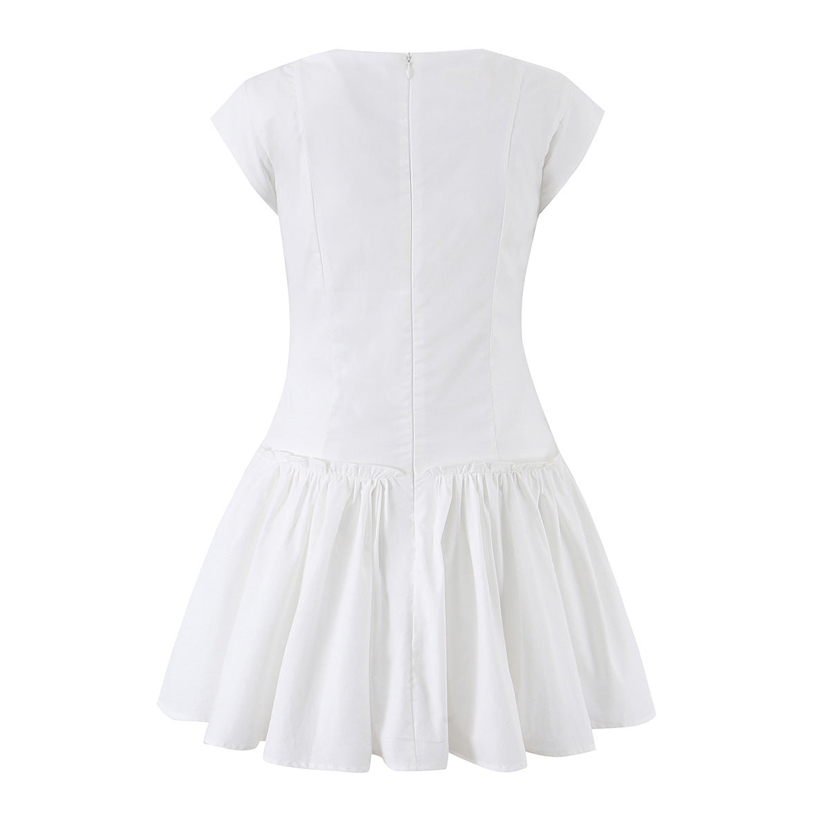 Waist-Cinching Flared Corset Gown Dress, Long and Short Sleeveless Bodycon Dress