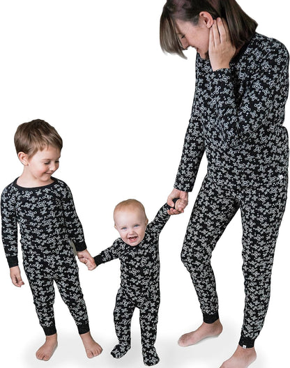 Family Matching Holiday Pajamas Organic Cotton for Men, Women, Kids, Toddlers, Baby Boys, Girls, Unisex Pets