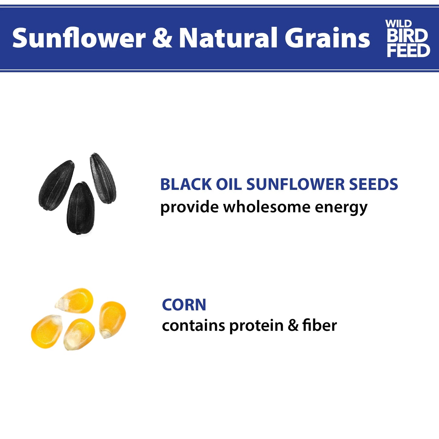 Sunflower & Natural Grains Wild Bird Feed, 5 Lb Pet's Supplies |