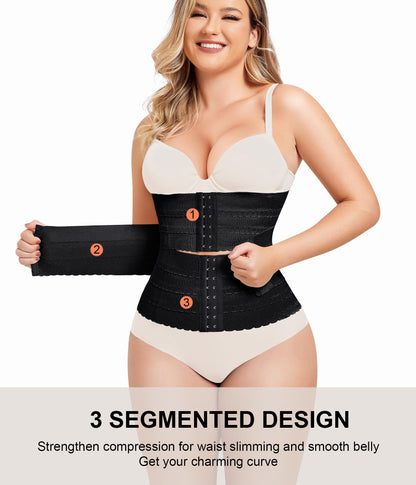 QACIVIQ Segmented Waist Trainer for Women Waist Cincher Shapewear for Women Tummy Control Workout Body Shaper Girdle
