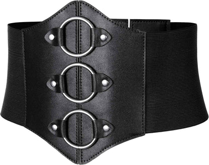 Women's Medieval Renaissance Lace-Up Tied Belt Elastic Steampunk Corset Belts Halloween Cospaly Costume Accessories