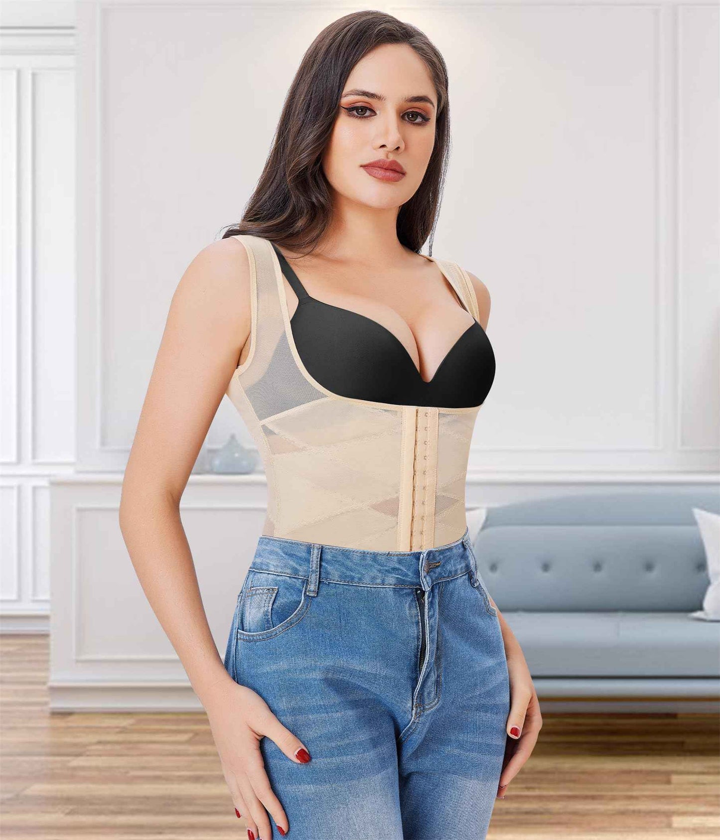 Nebility Waist Trainer for Women Corset Shapewear Tummy Control Body Shaper Vest Waist Cincher Shapewear