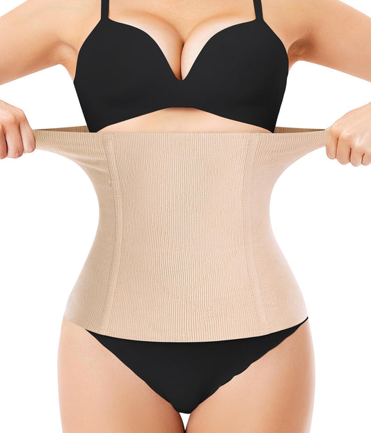 Nebility Waist Trainer for Women Plus Size Corset Shapewear Tummy Control Waist Cincher Postpartum Girdle Body Shaper