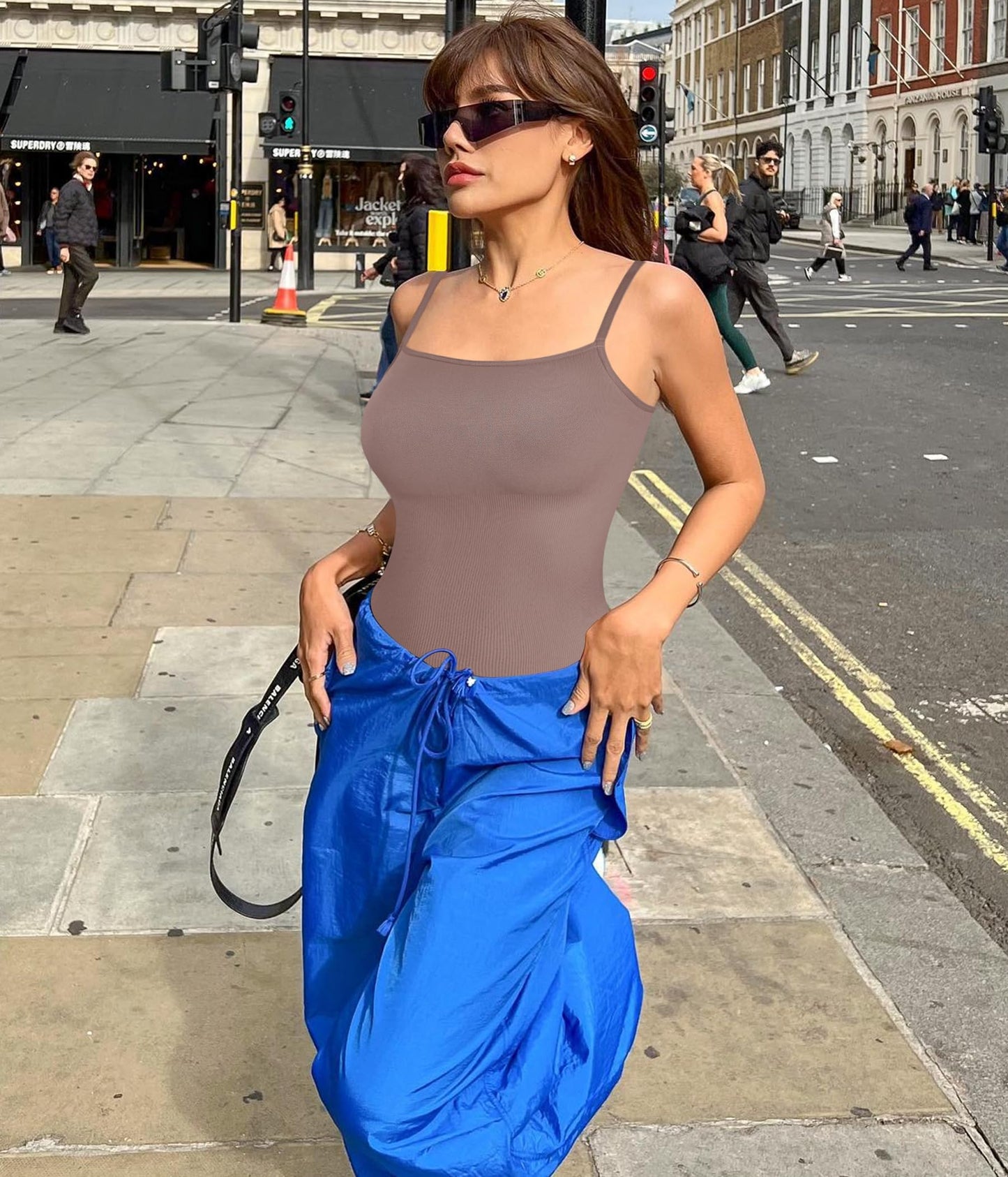 Nebility Shapewear Waist Trainer Bodysuits Women Clothing Tummy Control Seamless Full Body Shaper Square Neck Jumpsuits Top