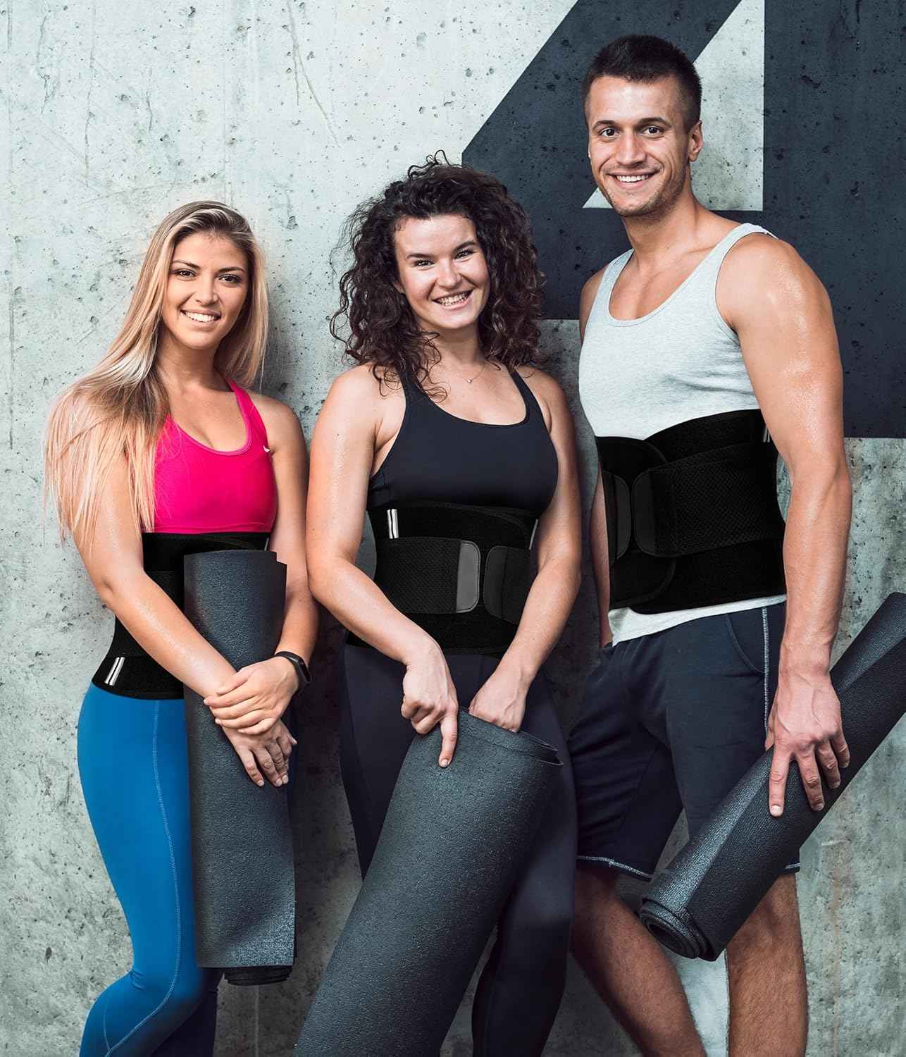 Men Waist Trainer Trimmer Tummy Control Compression Shapewear Body Shaper Sweat Belt