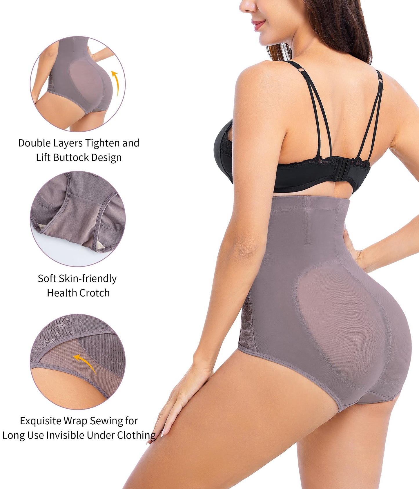 YERKOAD Tummy Control Panties for Women Shapewear Butt Lifter Short High Waist Trainer Corset Slimming Body Shaper Underwear