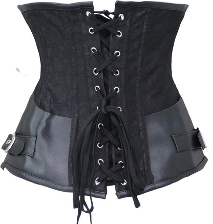 bslingerie® Gothic Steampunk Heavy Duty Waist Cincher Underbust Corset