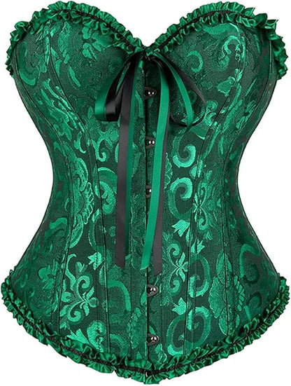 Alivila.Y Fashion Womens Lace Up Corset Top Overbust Body Shaper Bustier Corsets for Women