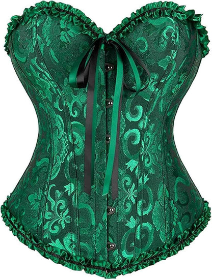 Alivila.Y Fashion Womens Lace Up Corset Top Overbust Body Shaper Bustier Corsets for Women