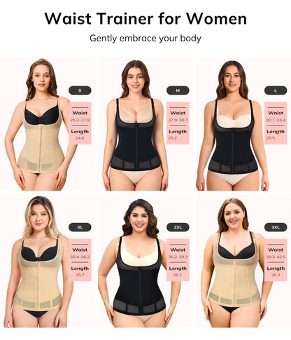 LODAY Waist Trainer for Women Corset Shapewear Waist Cincher Tummy Control Body Shaper Girdle