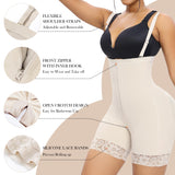 YIANNA Fajas Colombianas Shapewear for Women Tummy Control Butt Lifter Faja Body Shaper,YA7267-Beige-M