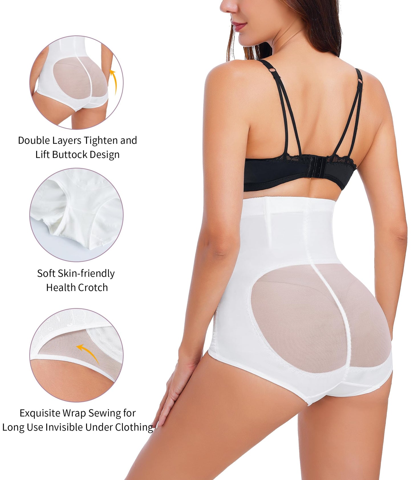 YERKOAD Tummy Control Panties for Women Shapewear Butt Lifter Short High Waist Trainer Corset Slimming Body Shaper Underwear