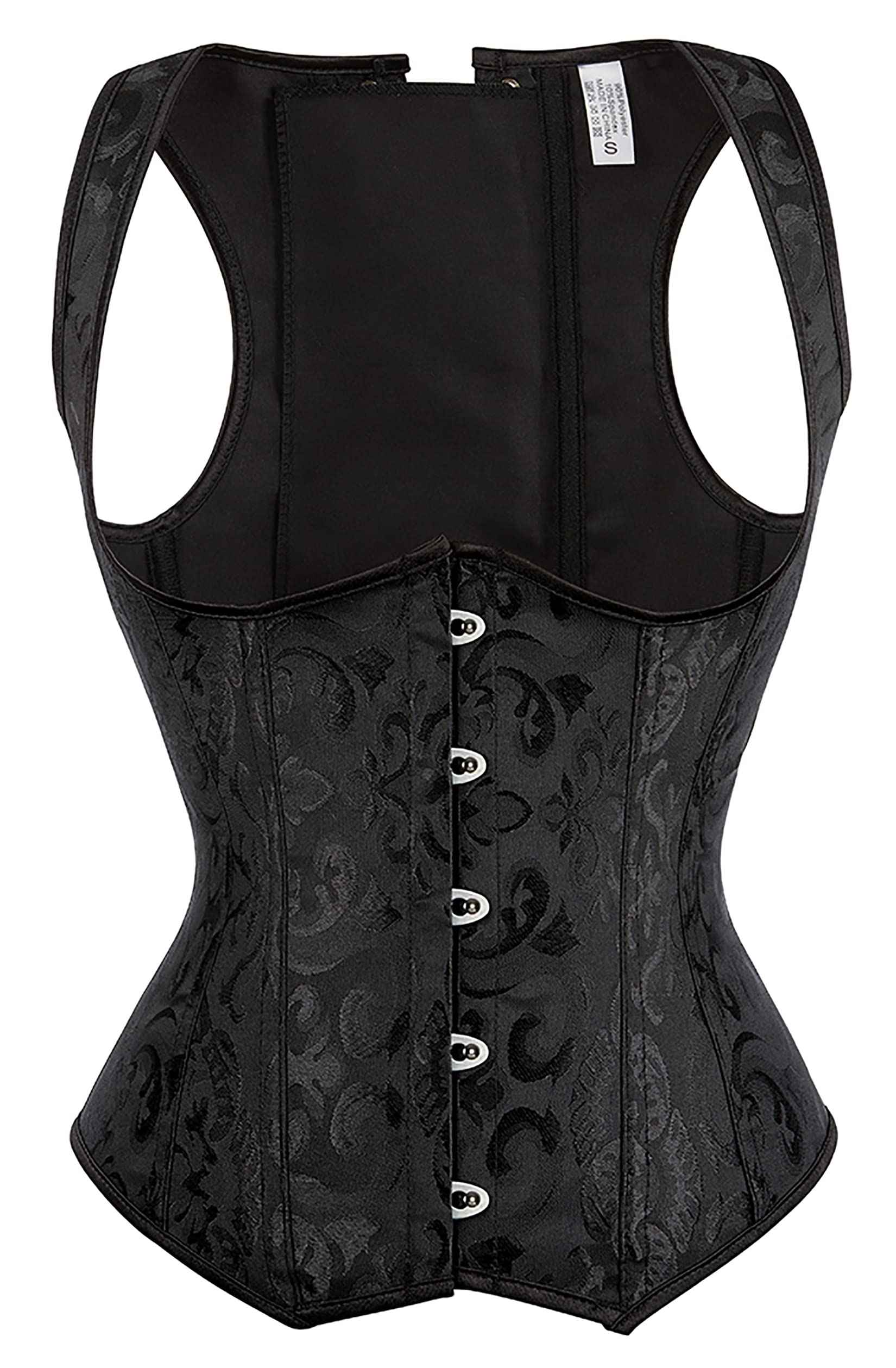 Alivila.Y Fashion Corset Womens Faux Leather Steampunk Corsets Victorian Bustier Top