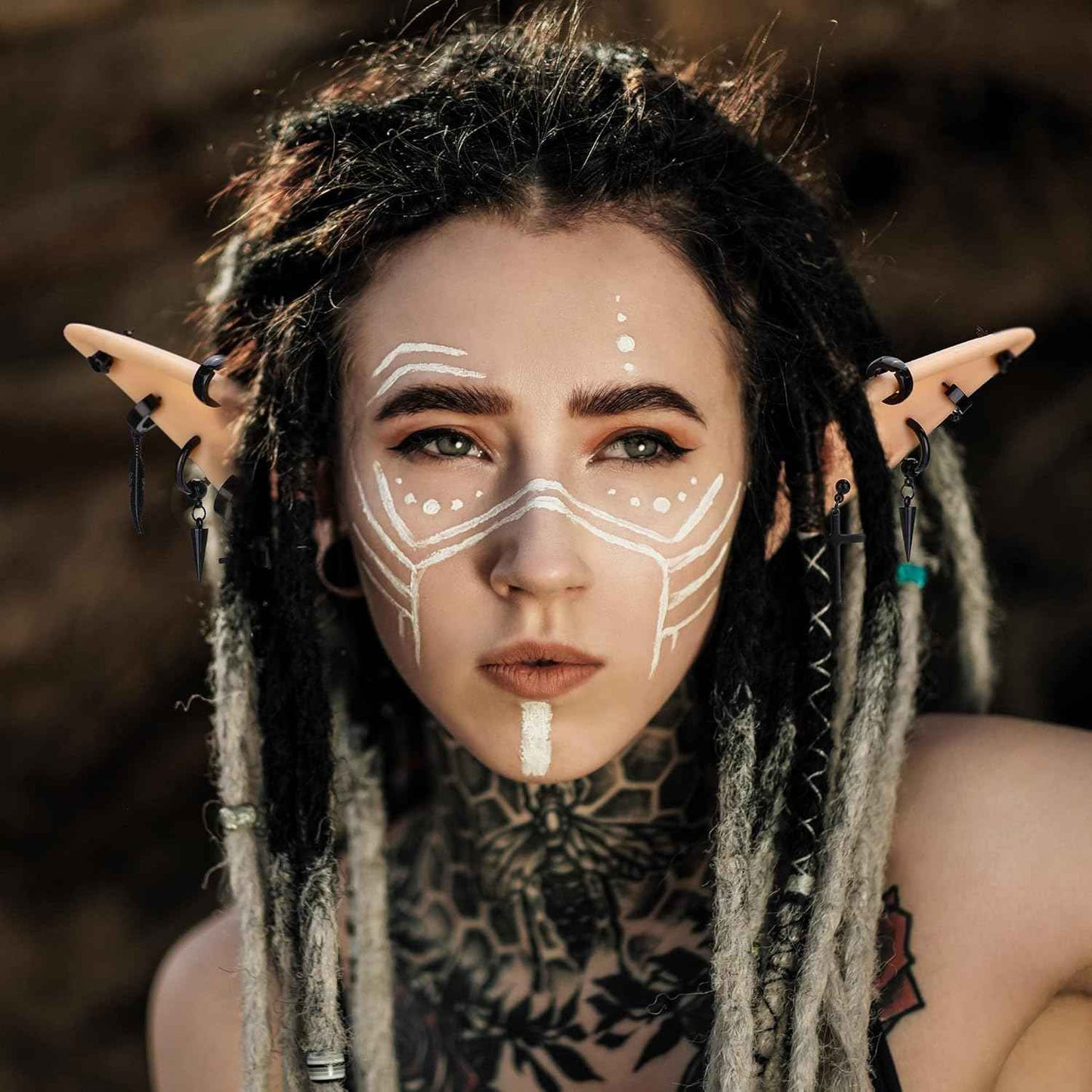 FRESHME Fairy Pixie Elf Ears - Cosplay Soft Pointed Ears Elven Masquerade Vampire Fairy Ears Makeup Costume Accessories