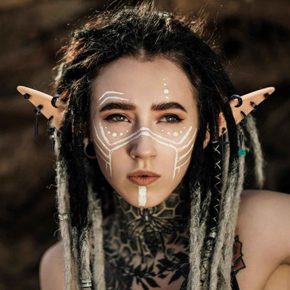 FRESHME Fairy Pixie Elf Ears - Cosplay Soft Pointed Ears Elven Masquerade Vampire Fairy Ears Makeup Costume Accessories