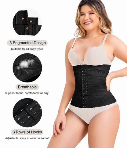 QACIVIQ Segmented Waist Trainer for Women Waist Cincher Shapewear for Women Tummy Control Workout Body Shaper Girdle