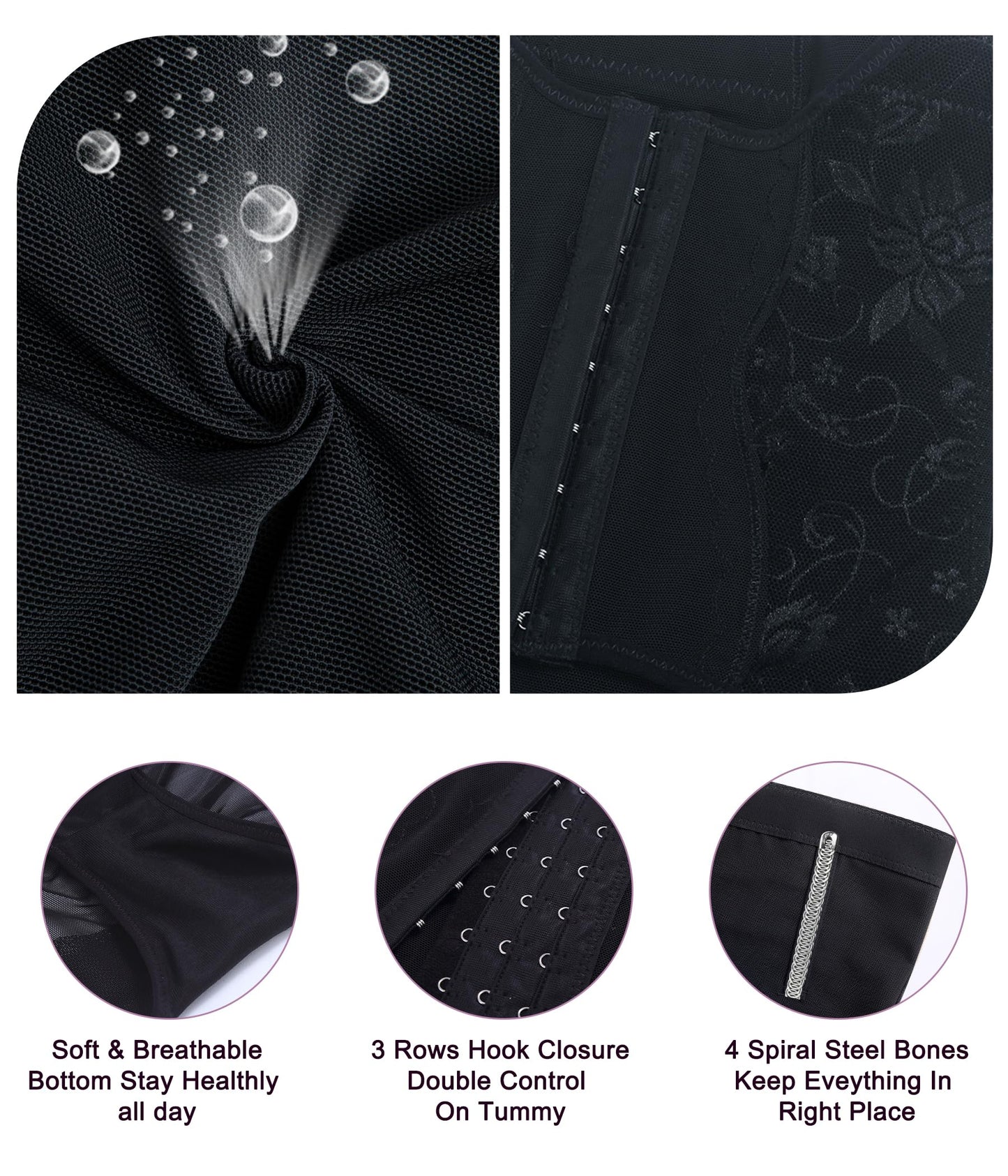 YERKOAD Tummy Control Panties for Women Shapewear Butt Lifter Short High Waist Trainer Corset Slimming Body Shaper Underwear