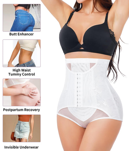 YERKOAD Tummy Control Panties for Women Shapewear Butt Lifter Short High Waist Trainer Corset Slimming Body Shaper Underwear