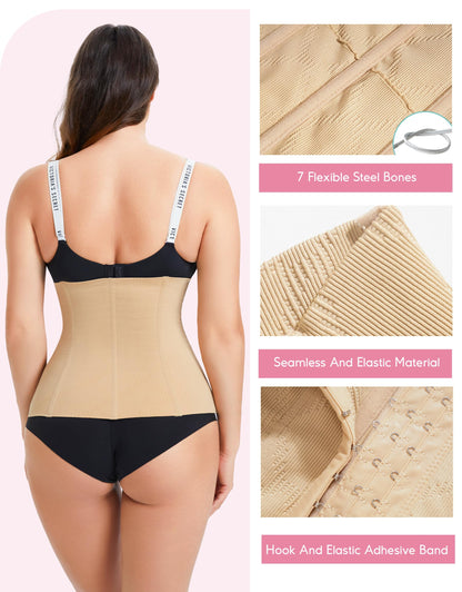 LODAY Waist Trainer Corset Shapewear Tummy Control Body Shaper Waist Cincher for Women Postpartum Belly Band Wrap
