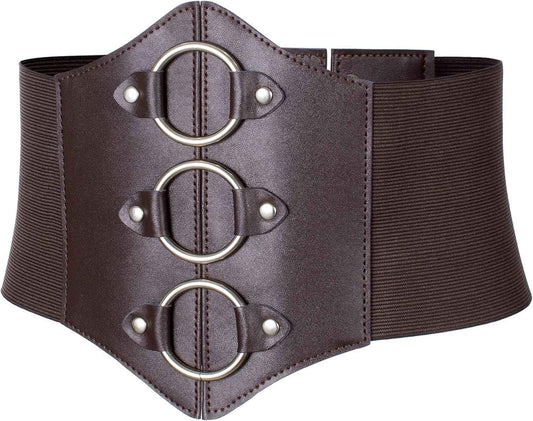 Women's Medieval Renaissance Lace-Up Tied Belt Elastic Steampunk Corset Belts Halloween Cospaly Costume Accessories