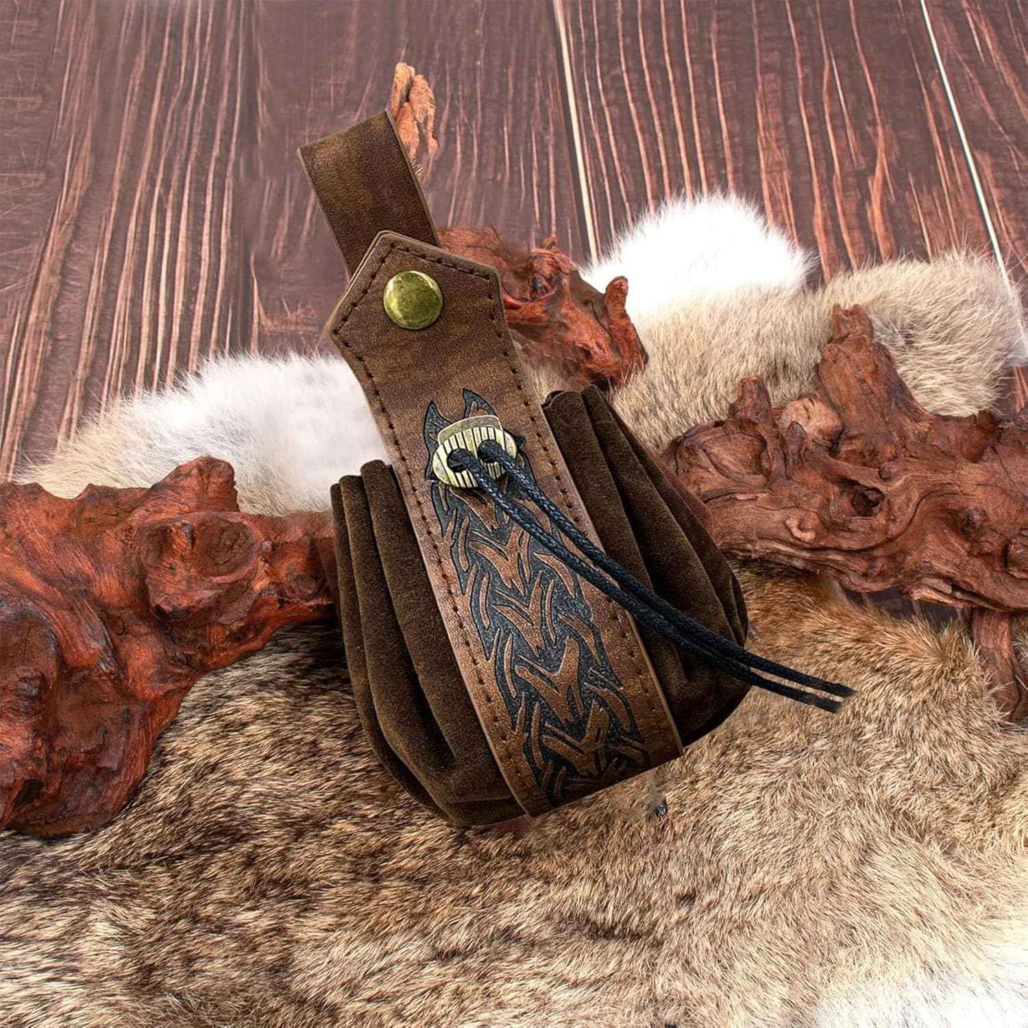 5PCS Renaissance Costume Sets Corset Waistband Belt Pouch Coin Purse Potion Bottle Vials Skirt Hike Medieval Cosplay
