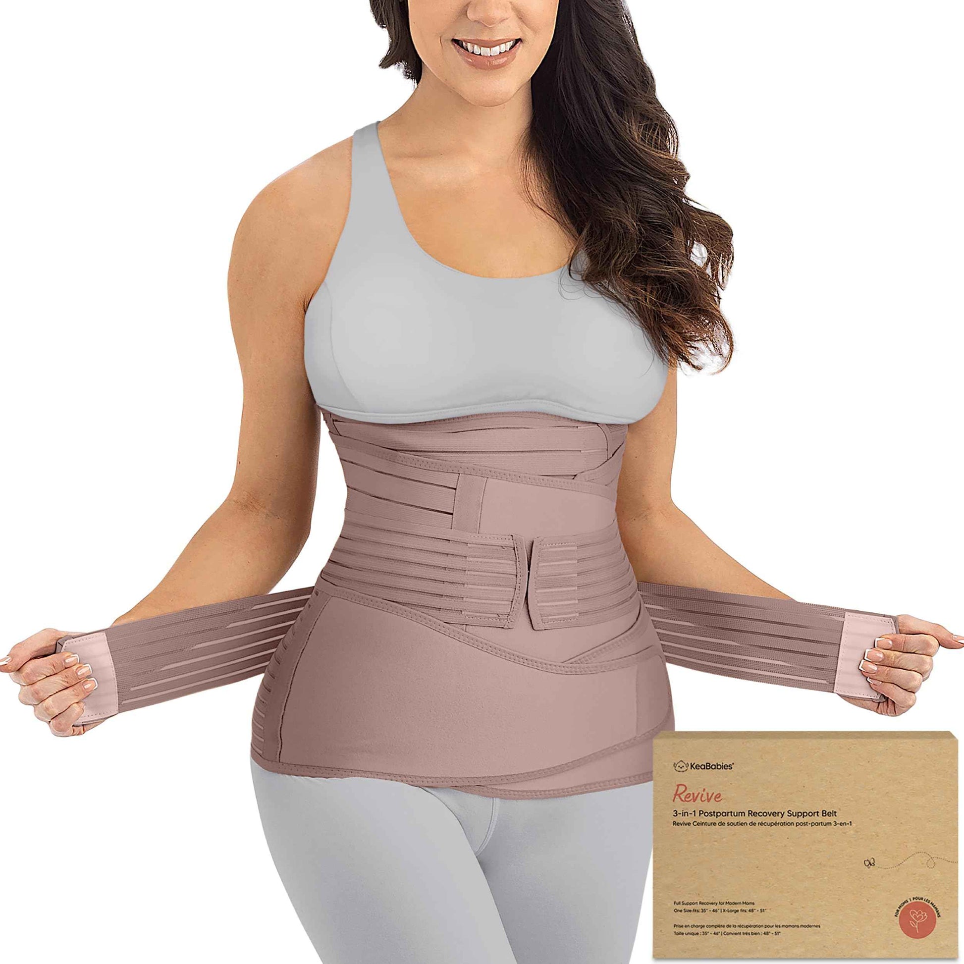 3 in 1 Postpartum Belly Support Recovery Wrap – Postpartum Belly Band, After Birth Brace, Slimming Girdles, Body Shaper Waist Shapewear, Post Surgery Pregnancy Belly Support Band (Midnight Black, M/L)