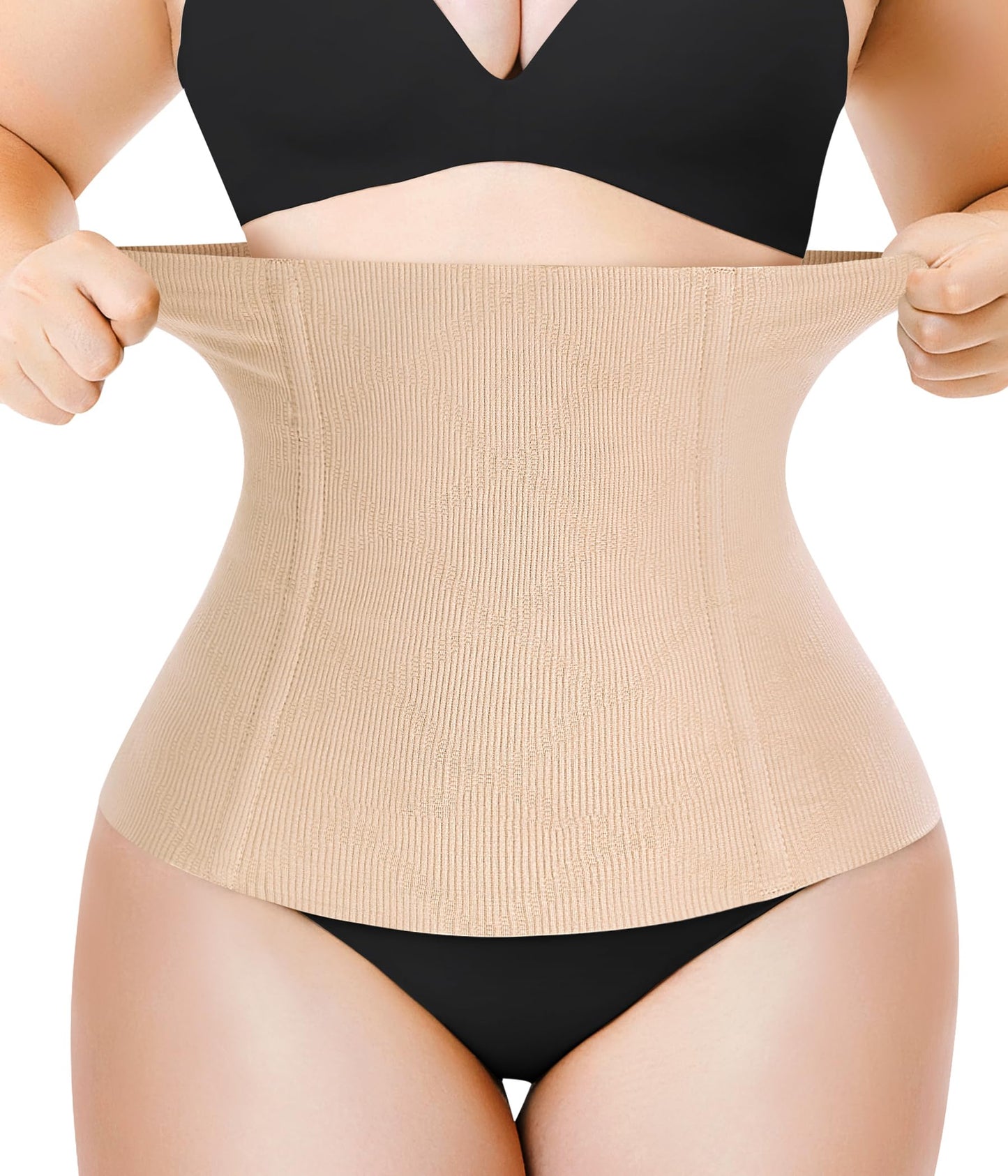 Nebility Waist Trainer for Women Plus Size Corset Shapewear Tummy Control Waist Cincher Postpartum Girdle Body Shaper