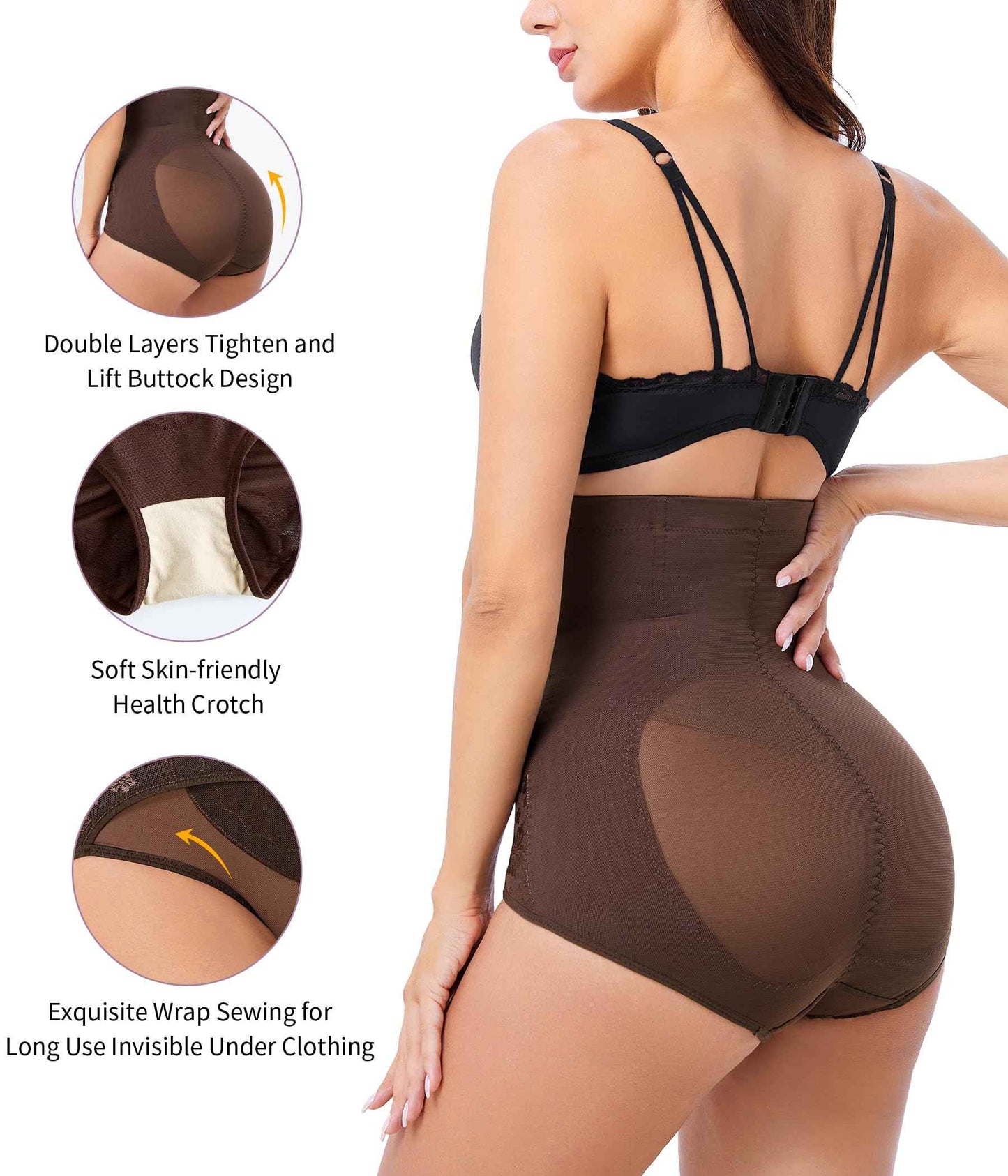 YERKOAD Tummy Control Panties for Women Shapewear Butt Lifter Short High Waist Trainer Corset Slimming Body Shaper Underwear