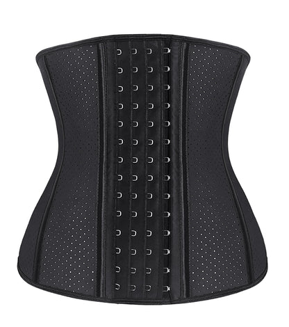 YIANNA Waist Trainer for Women Latex Underbust Waist Corsets Cincher Hourglass Body Shaper 4 Hooks