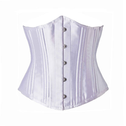 Women Heavy Spiral 26 Steel Boned Underbust Corset Satin Heavy Duty Waist Training Shaper Cincher
