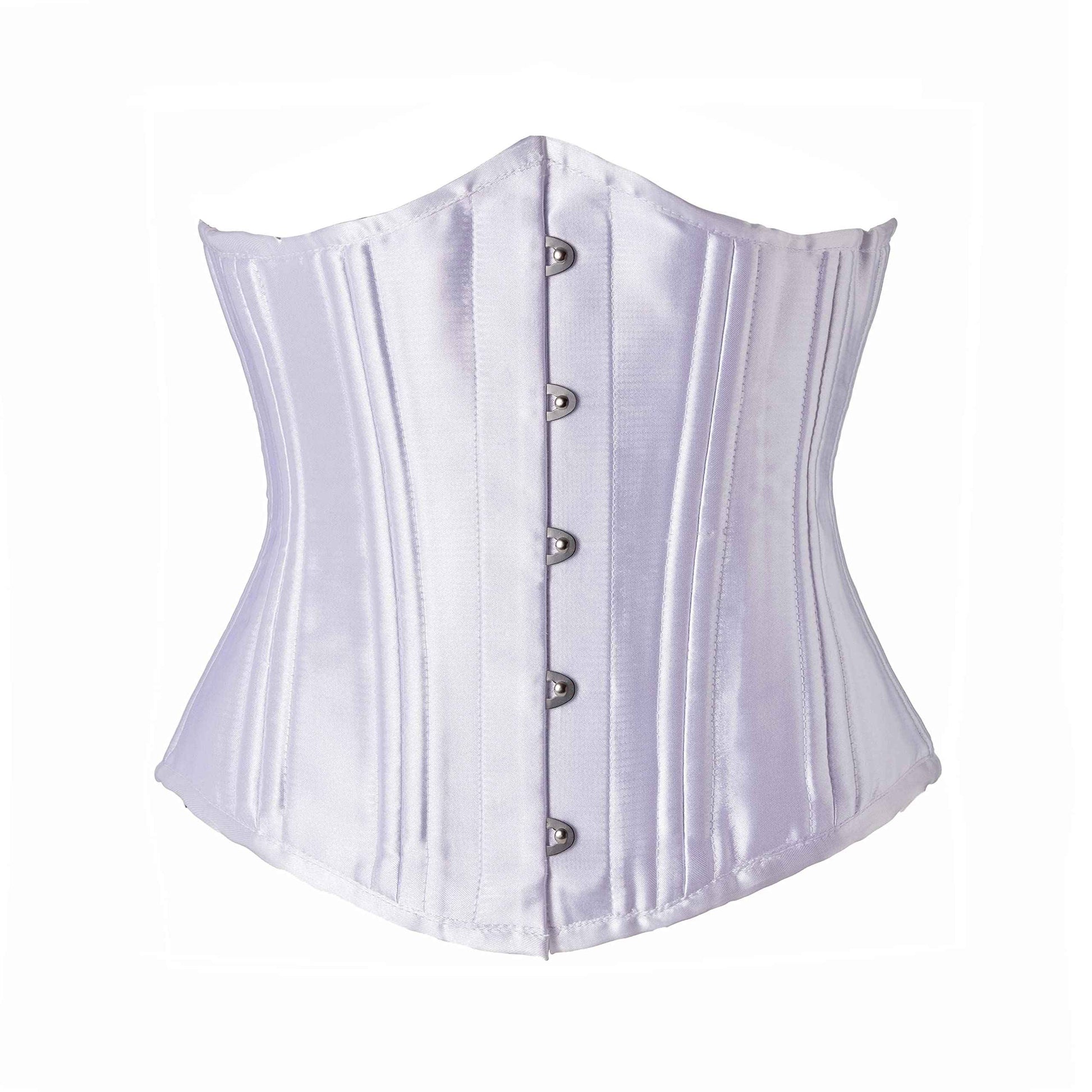 Women Heavy Spiral 26 Steel Boned Underbust Corset Satin Heavy Duty Waist Training Shaper Cincher