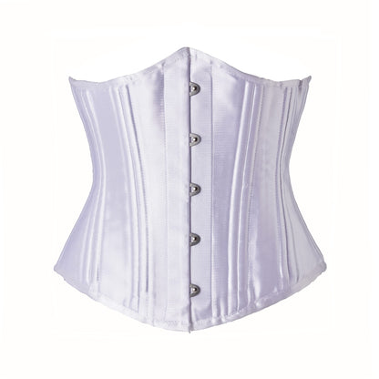 Women Heavy Spiral 26 Steel Boned Underbust Corset Satin Heavy Duty Waist Training Shaper Cincher