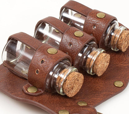 5PCS Renaissance Costume Sets Corset Waistband Belt Pouch Coin Purse Potion Bottle Vials Skirt Hike Medieval Cosplay