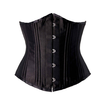 Women Heavy Spiral 26 Steel Boned Underbust Corset Satin Heavy Duty Waist Training Shaper Cincher
